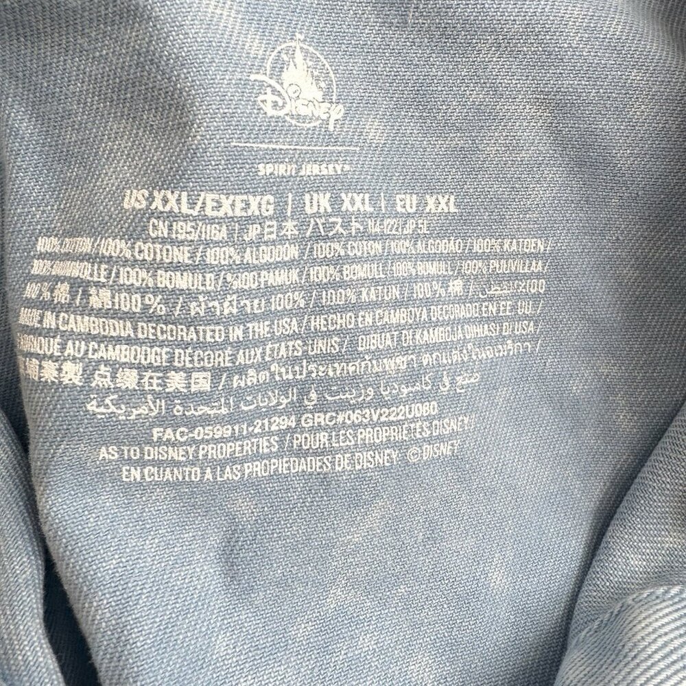 Disney Parks Cinderella Denim Jean Jacket XXL Spirit Jersey 2XL Princess 51”blue - Picture 3 of 6